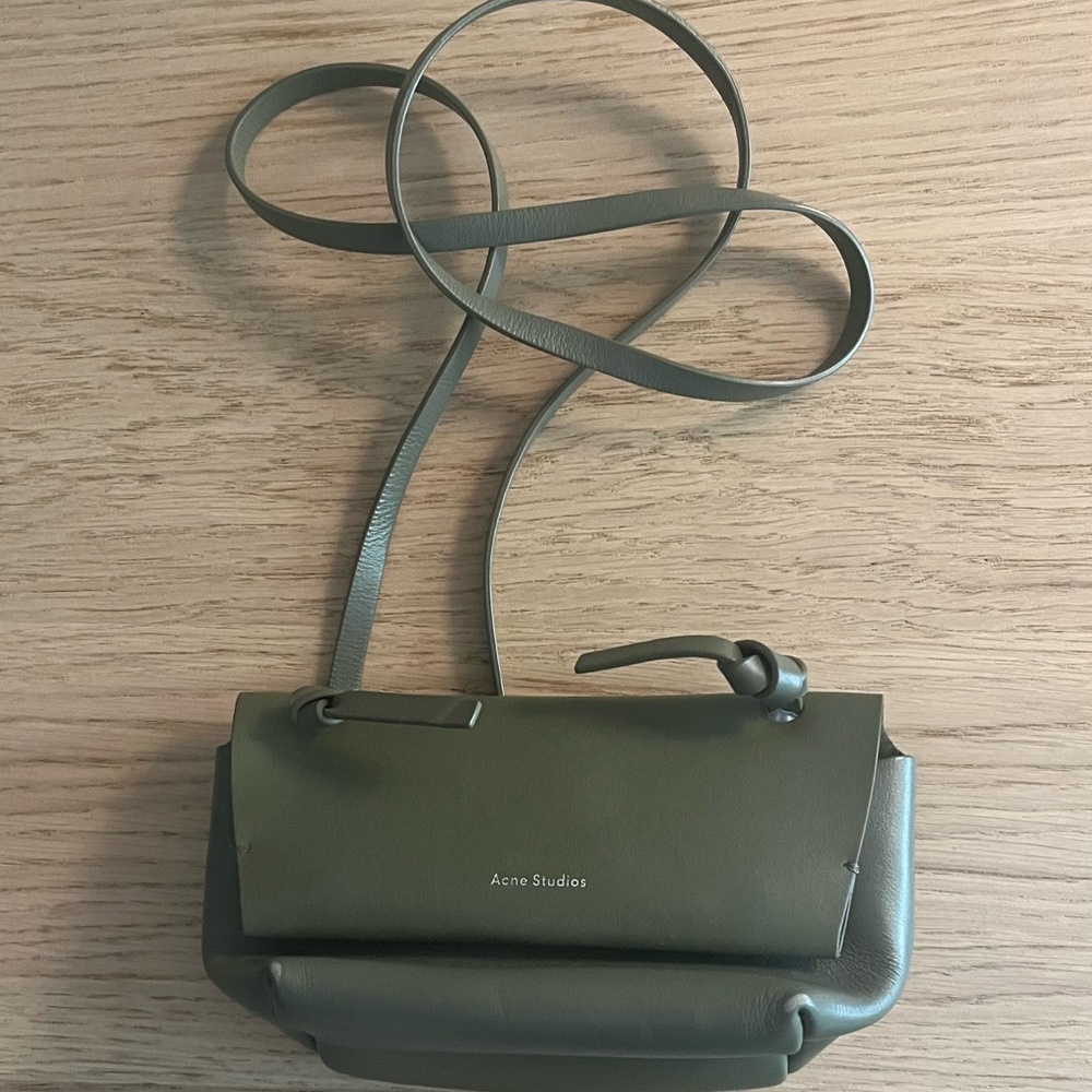 Acne Studios olive cross body bag